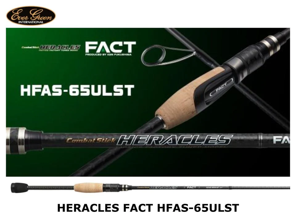 Pre-Order Evergreen Heracles Fact Solid Tip Spinning HFAS-65ULST