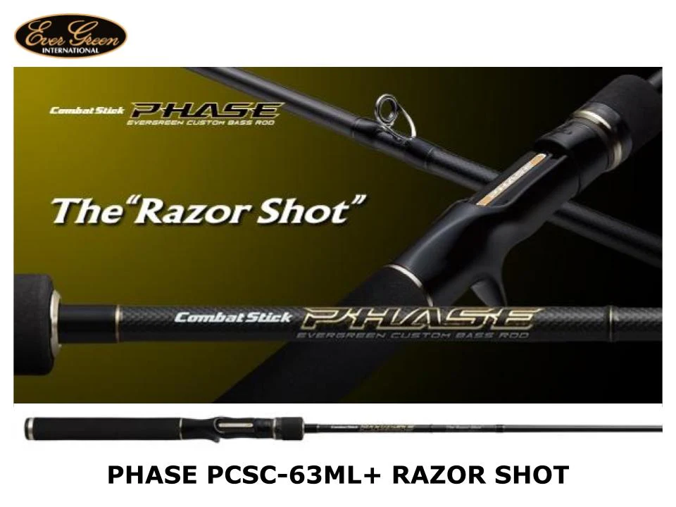 Pre-Order Evergreen Phase Baitcasting PCSC-63ML+ Razor Shot
