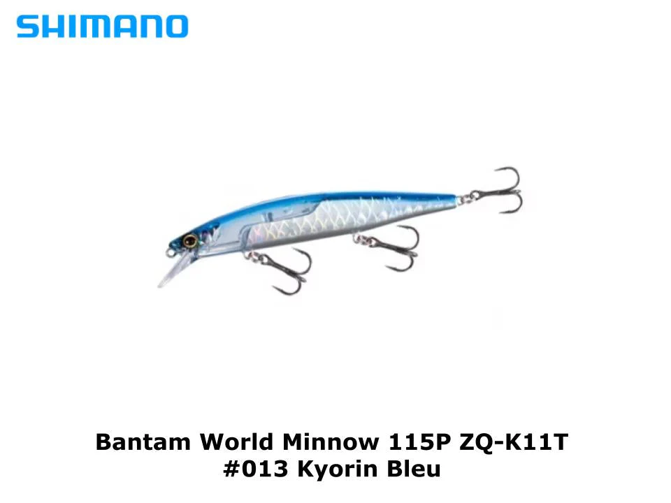 Shimano Bantam World Minnow 115P ZQ-K11T #013 Kyorin Blue